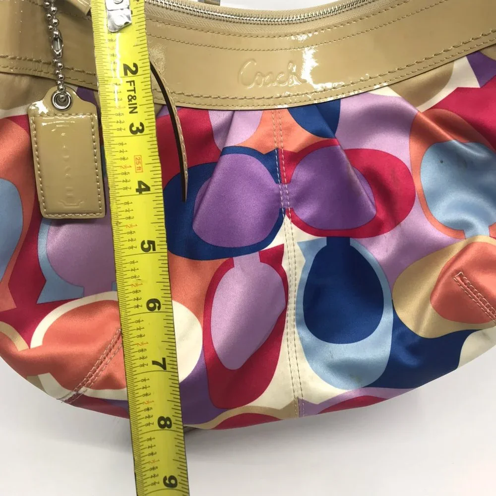 COACH Large Multicolor Fabric Shoulder Bag - Picture 4 of 10